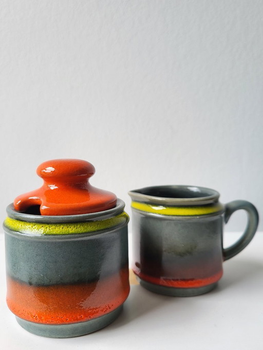 Fata lava vintage set milk and sugar