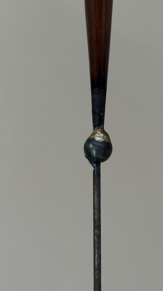Vintage Brutalist Vloerkandelaars Pieter Spruyt Dutch Design – Kandelaars en kaarsen, Metal, Iron (photo 5 of 15)