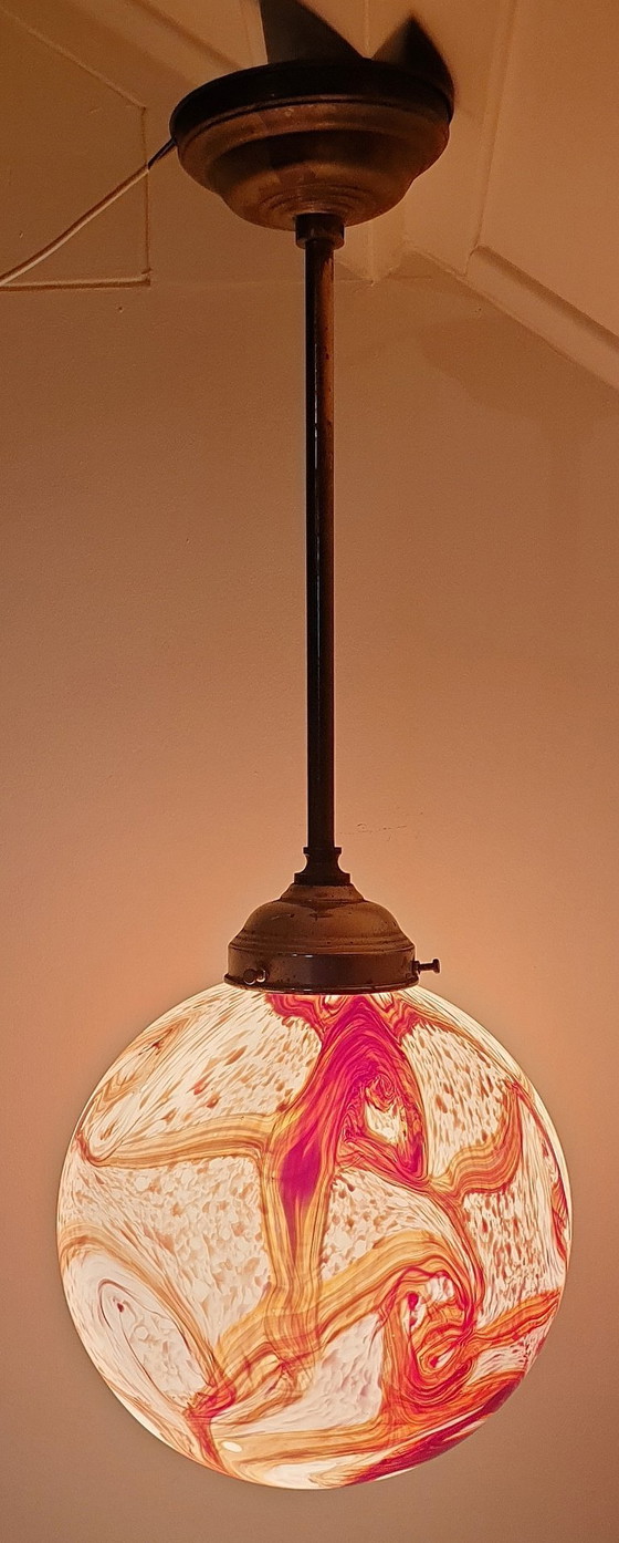 Image 1 of Vintage Art Deco Stijl Hanglamp