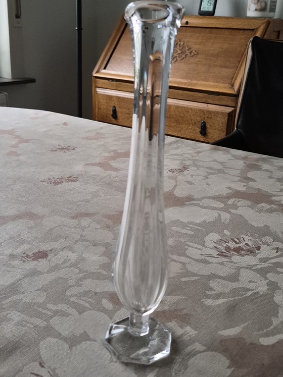 Image 1 of Two solifleur vases Val St Lambert