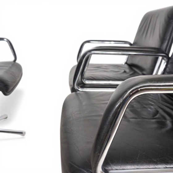 Image 1 of Ensemble de 4 chaises pivotantes Wilkhahn Delta par Delta Design, 1970