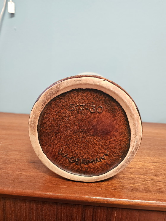 Image 1 of Vaso vintage marrone della Germania dell'Ovest