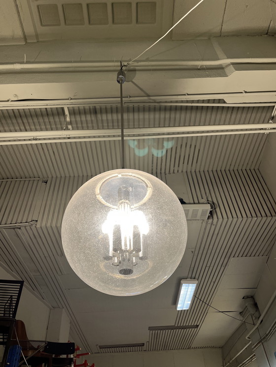 Image 1 of Zeer grote vintage globe Glashütte lamp diameter 50cm