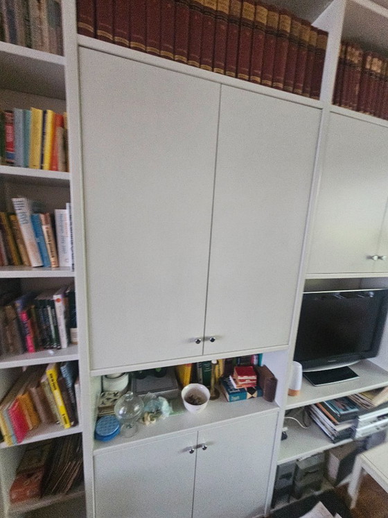 Image 1 of Mobile a parete Interlübke Studimo design – circa 5-6 metri – bianco – con scrivania