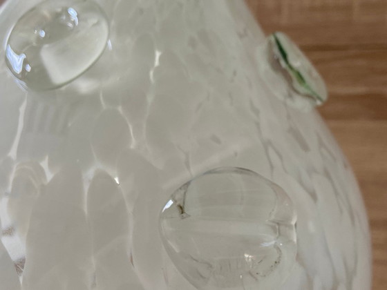 Image 1 of Atypique Vase en Verre Marbré de Murano Verriers Vénitiens Design Poisson-Lune