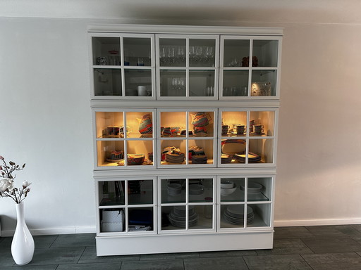 Molteni, Piroscafo bibliothèque, vitrine et vaisselier