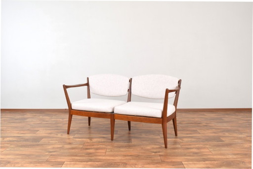 Canapé Norvégien en Teck par Fredrik A. Kayser & Adolf Relling pour Arnestad Bruk, 1950s – 2 zitsbanken, Wood (photo 2 of 11)