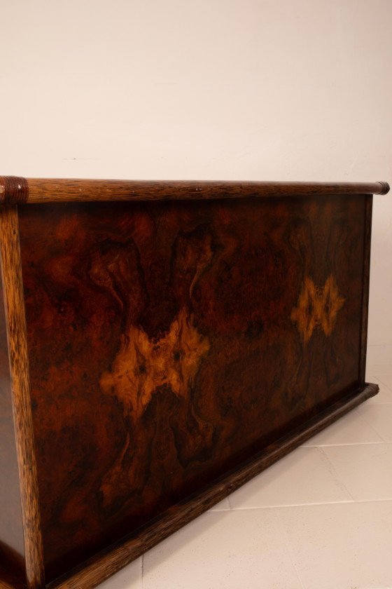 Alberto Smania Marango Cassettiere in radica e bambù Studio Smania – Leather, Brass, Italian Design (photo 26 of 26)