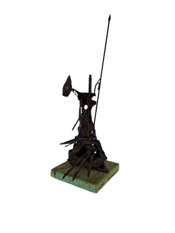 Image 1 of Brutalistische Kupferskulptur „Don Quijote“ – Eine Designikone der Mitte des 20. Jahrhunderts