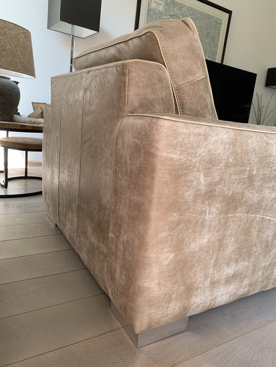 Image 1 of Fauteuil en cuir / Love seat (2x)