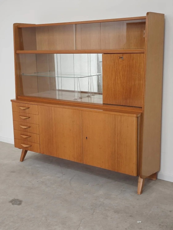 Vetrina ceca vintage di Frantisek Jirak per Tatra 1960 – Tatra Nábytok, Armadi contenitori, Wood, Glass (photo 3 of 27)