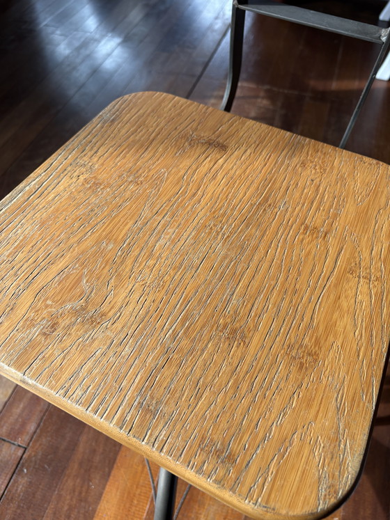Image 1 of Antieke verstelbare (school) stoel