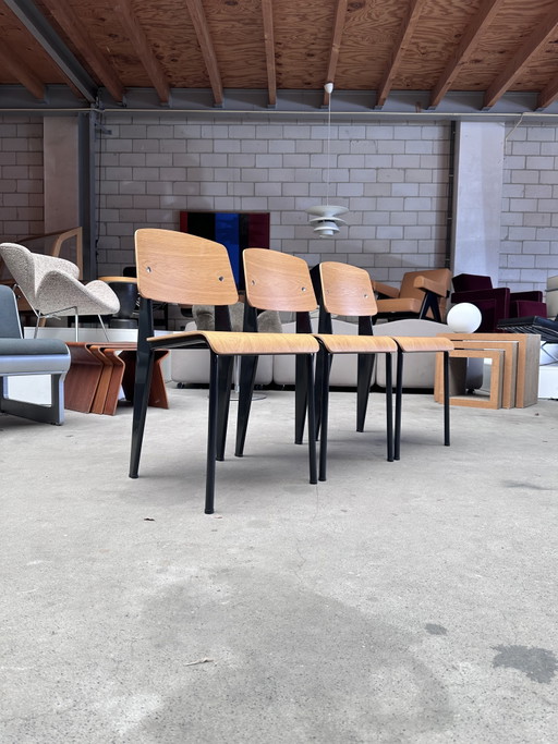 Set van 6 Vitra Standard Chairs, Jean Prouvé (setprijs)