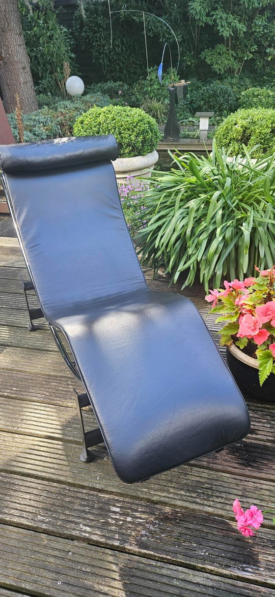 Réplica Corbusier Chaise Longue LC4, Sillones, Cromo, Negro (foto 8 de 8)