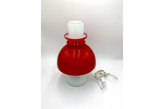 Image 1 of Glazen tafellamp, Tsjechië, 1960