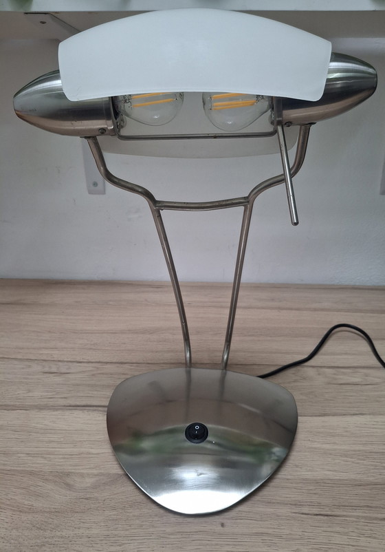 Image 1 of Lampe de banquier / lampe de notaire Style Walter Monici