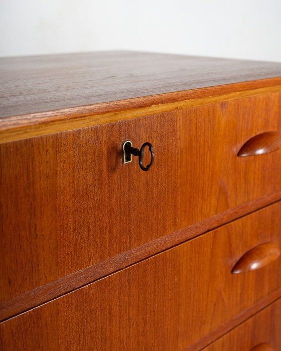 Image 1 of Danish Chest Of Drawers Made Of Teak, 6 Drawers