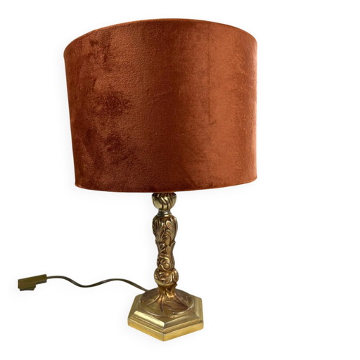 Messing- und Samtlampe