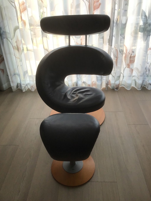 2x Stokke Varier Peel with footrest.