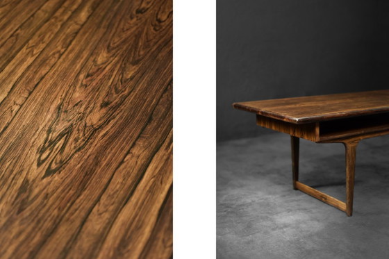 Image 1 of Mesa de centro danesa de mediados de siglo con estante, años 60