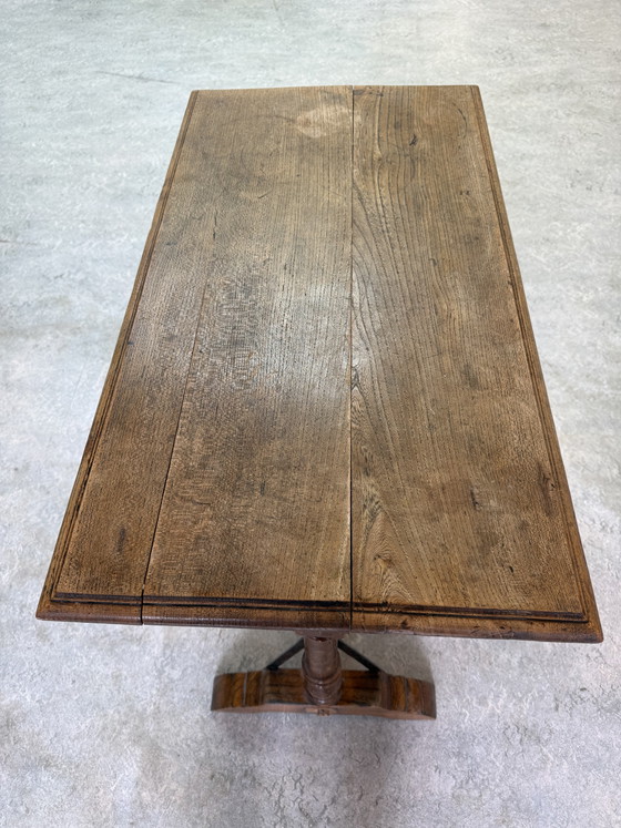 Consolle / tavolino in legno massello antico con ferro battuto – ca. 1900 – Console, Wood, Iron (photo 3 of 15)