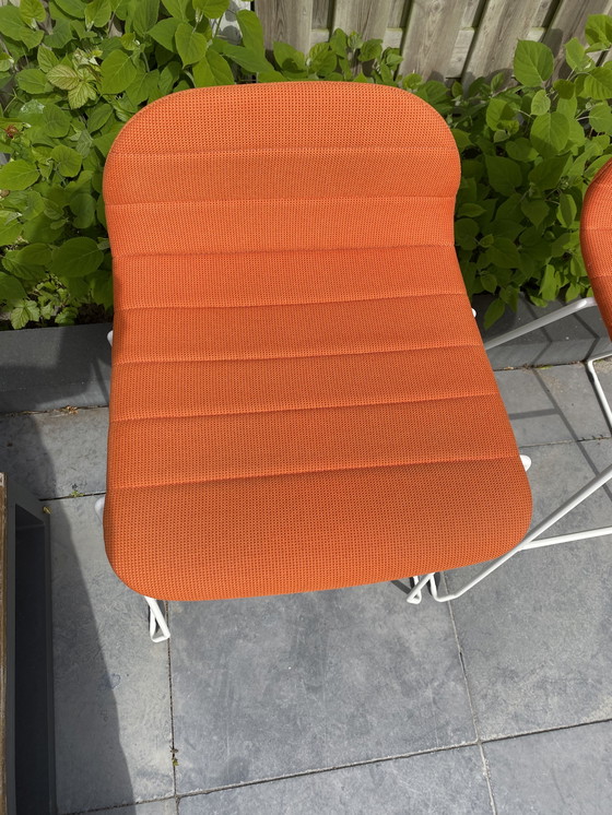 Image 1 of 2 sgabelli da bar arancioni retrò vintage