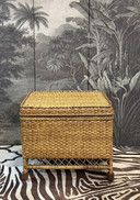 2 FLAMANT BIRMA ROTAN MANDEN, BIJZETTAFELS, END TABLES