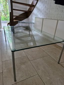 2 tavolini da caffè in vetro dal design elegante