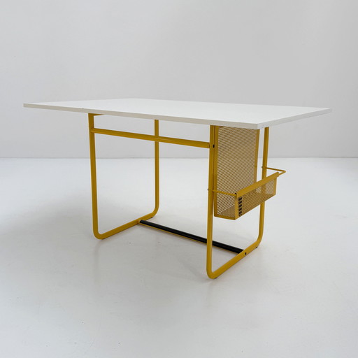 Yellow Wire Drafting Table/Desk, 1980s