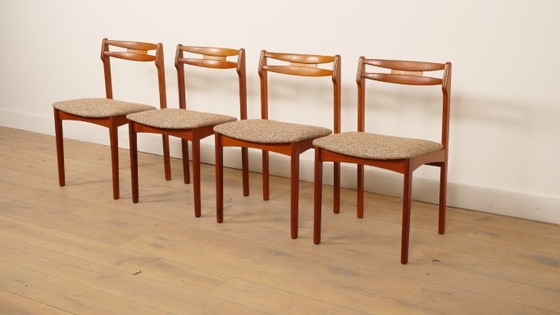 Image 1 of Juego de 4 sillas de comedor | Teca