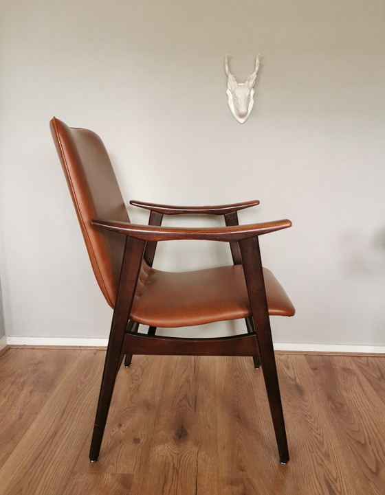 Fauteuil Vintage Mid-Century Louis Van Teeffelen – Skai, Wood (photo 2 of 7)