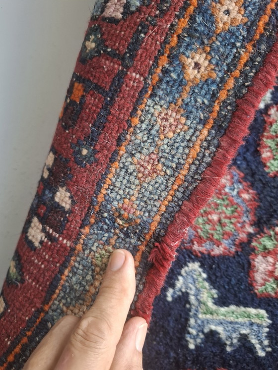 Image 1 of Alfombra oriental/persa anudada a mano de pura lana – Motivos tribales