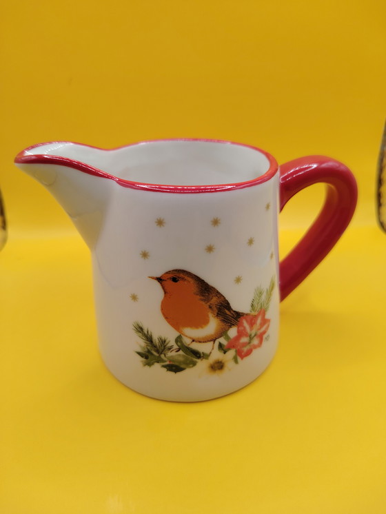 Image 1 of Marjolein Bastin Porzellan Zuckerdose & Milchkännchen Die Spiegelburg, Verlag Coppenrath, Winterdekor