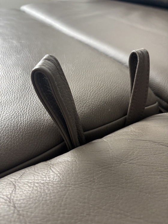 Image 1 of Franz Fertig designer sofa bed leather couch