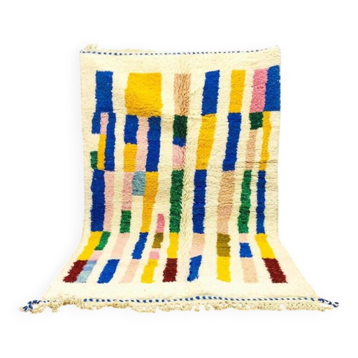 Handgefertigter marokkanischer Teppich verziert 200cm x 300cm