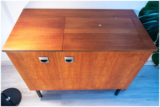 Image 1 of 60s modernist sideboard/desk, teak