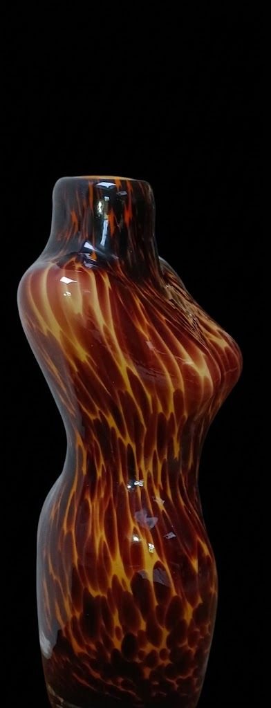 Vaso Valerius particolarmente bello!!, murano, Vasi, Vetro, Nero (foto 5 di 8)