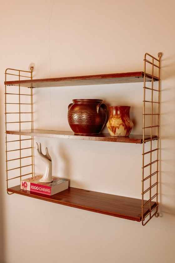 Image 1 of Étagère murale vintage à 3 niveaux