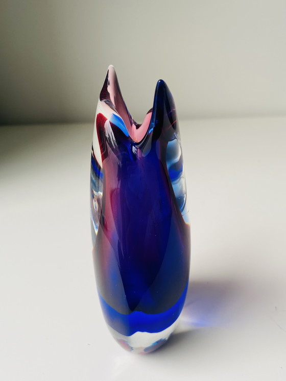 Image 1 of Beautiful vintage Murano vase - Summerso technique - design Oball for Murano