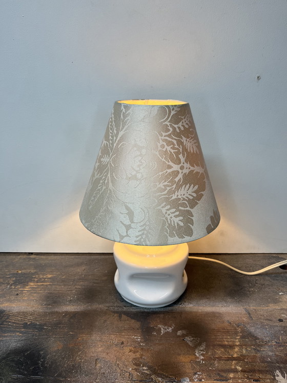 Image 1 of Vintage mid-century Porcelaines de Bruxelles table lamp