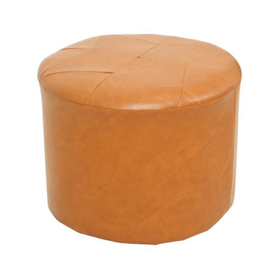 Image 1 of Pouf vintage Marron Skai Stermotif