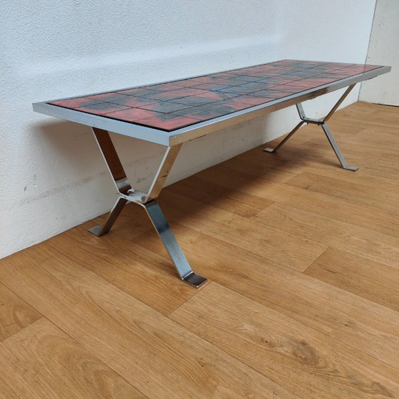 Image 1 of Table basse vintage en carrelage André Bayer