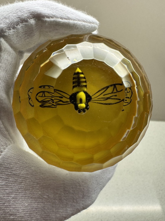 Image 1 of Saint-Louis - Exclusive Crystal Paperweight "Nid d'Abeilles" - Limited Edition (28/150) - 1996
