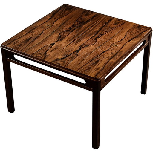 Mesa de centro escandinava vintage de palisandro de Rasmus Solberg para S Møbler, 1960