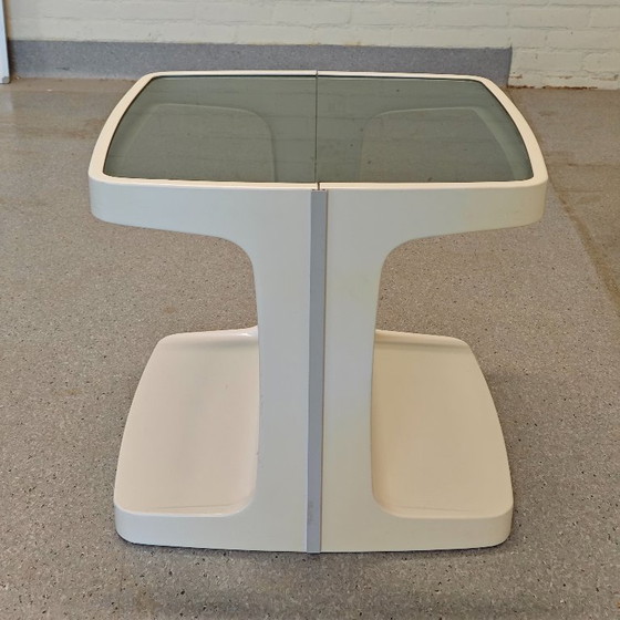 Tavolo da bar vintage in stile Space Age - Marc Held Prisunic – Tavolini, Plastic (photo 8 of 9)