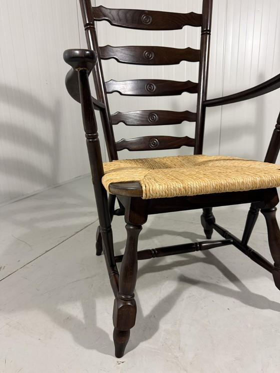 Image 1 of Rustikaler, brutalistischer Hochleiterstuhl aus den 1960er Jahren