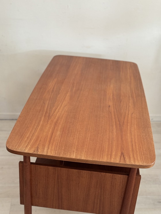 Image 1 of Vintage Teak Bureau Gunnar Nielsen Tibergaard