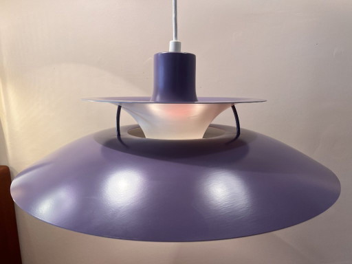 Lilac PH5 pendant light by Poul Henningsen for Louis Poulsen, 1990