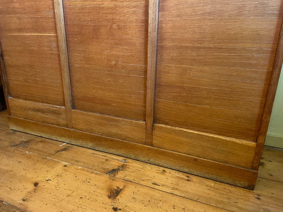 Roller Shutter Archive Music Cabinet, 3-Panel, 50s French – Storage cabinet, Wood (photo 4 of 20)