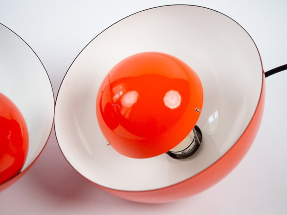 Pair Of 2 Danish Vintage Flowerpot Lamps By Verner Panton, Louis Poulsen – Pendant lamps, Other (photo 12 of 13)